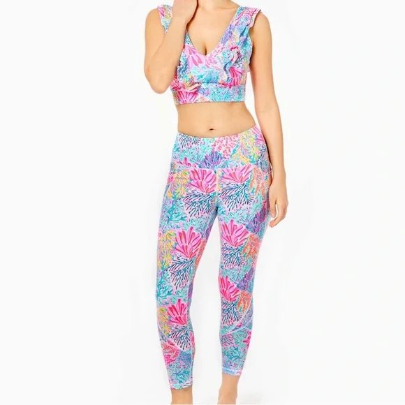 Leggings- Lilly Pulitzer Weekender high rise leggings LPBOX2-11 - Picture 2 of 10